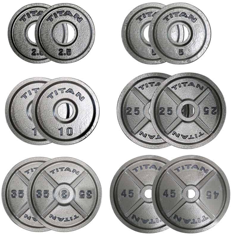 Titan Cast Iron Olympic Plates