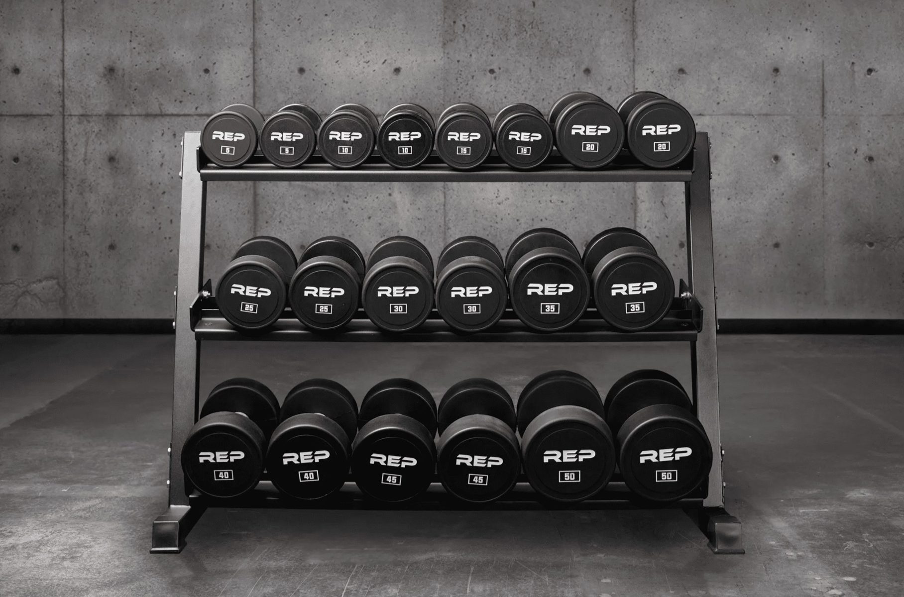 REP Urethane Coated Round Dumbbell Sets