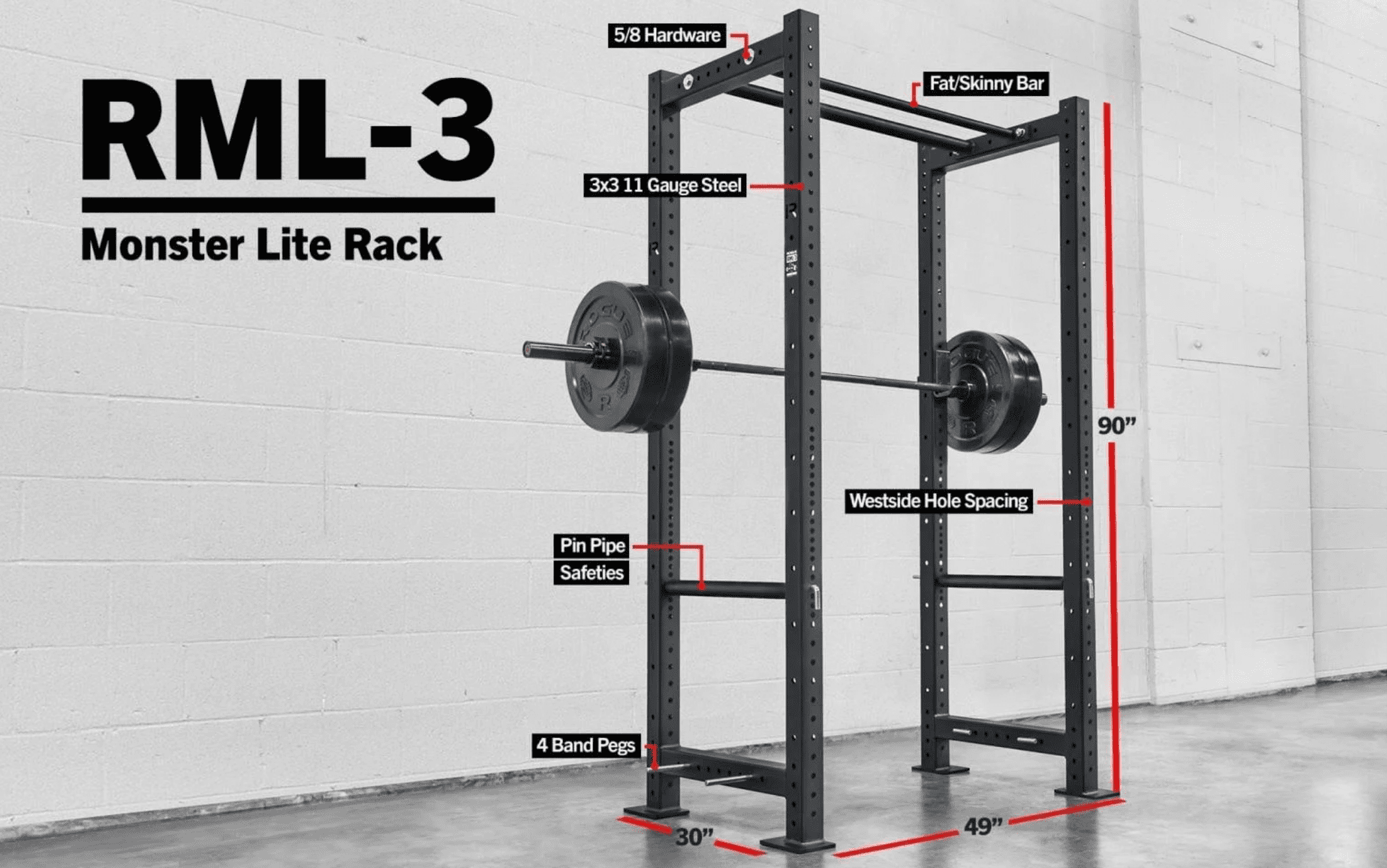 RML-3 Rogue Monster Lite Power Rack