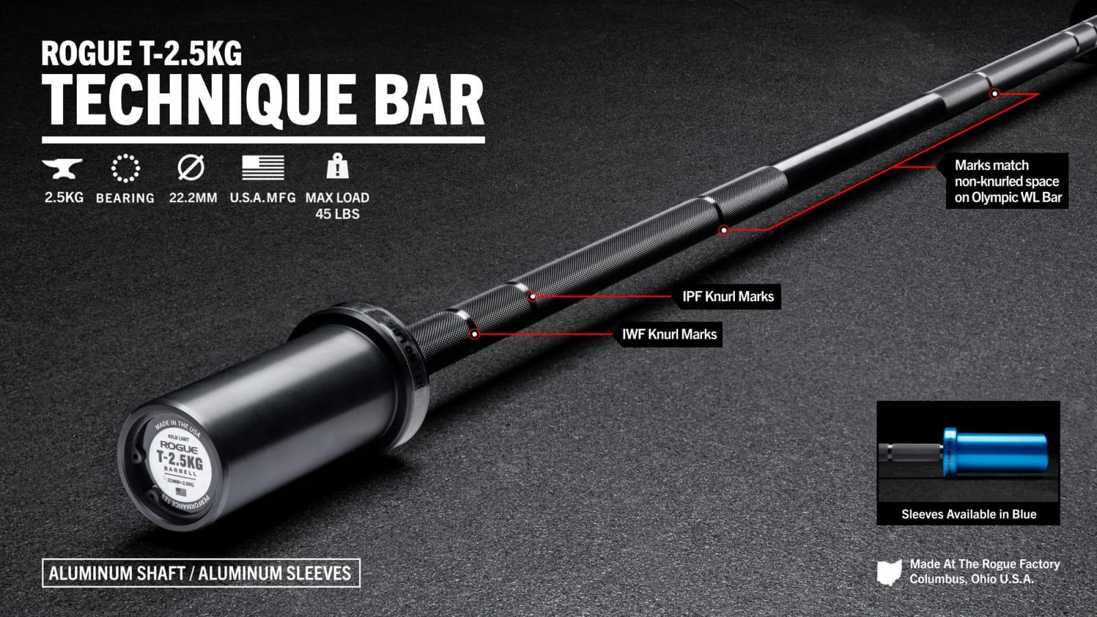 ROGUE T-2.5KG TECHNIQUE BAR