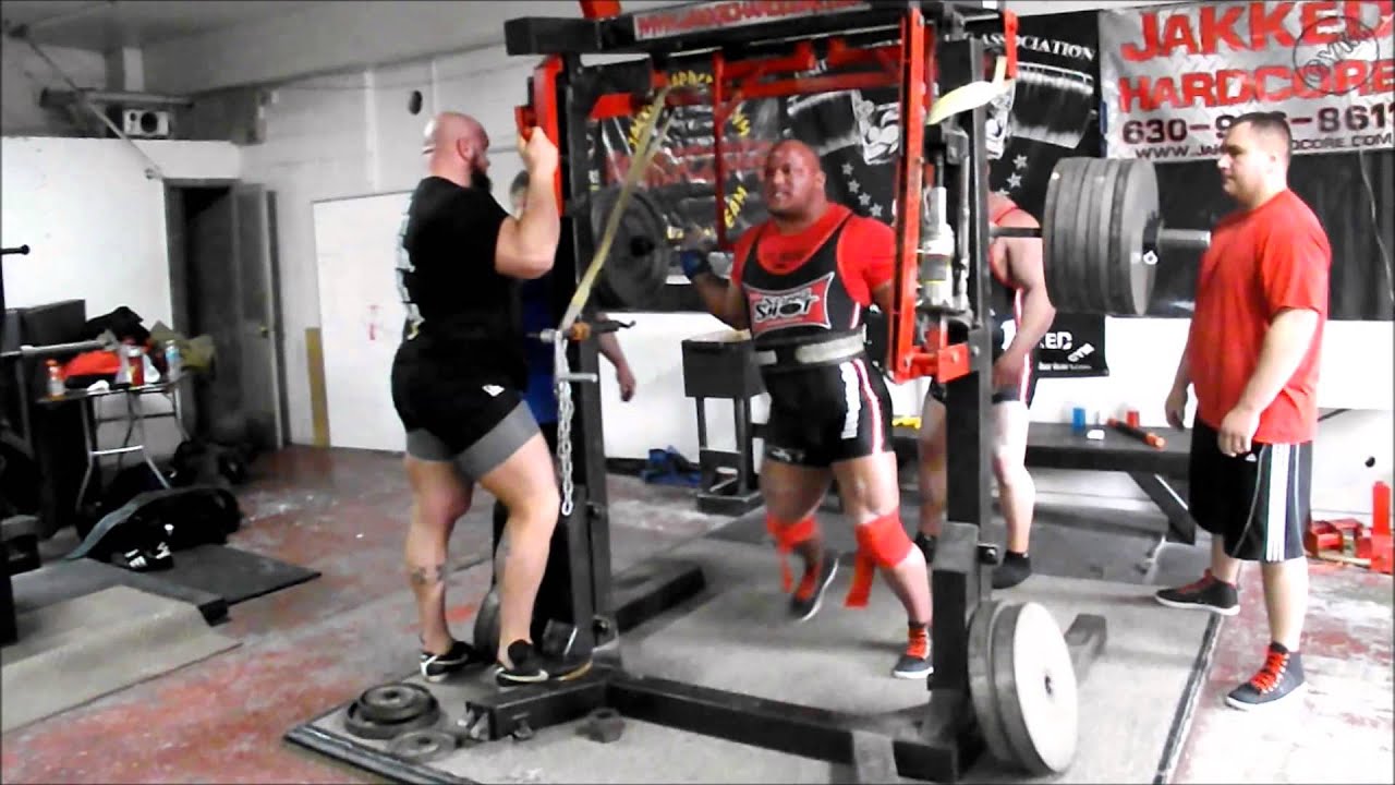 Eric Lilliebridge 850lbs x 5 Raw Squat w/ wraps PR