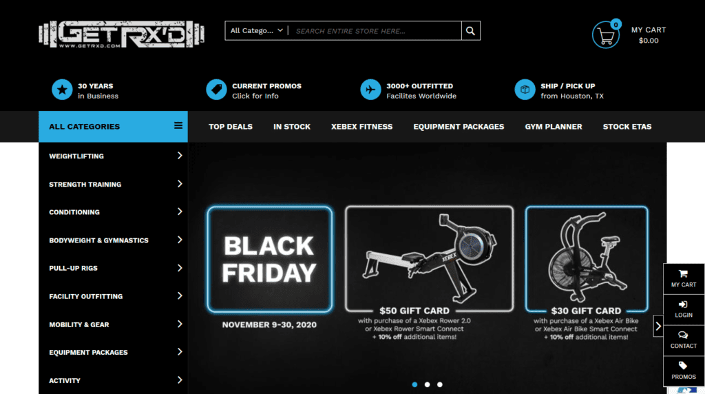 Best 2020 Black Friday & Cyber Monday Fitness Equipment Deals 13 Screenshot 2020 11 26 Get RXd Equipment found in Crossfit Gyms Boxes Functional Training Studios and Interval Training G...