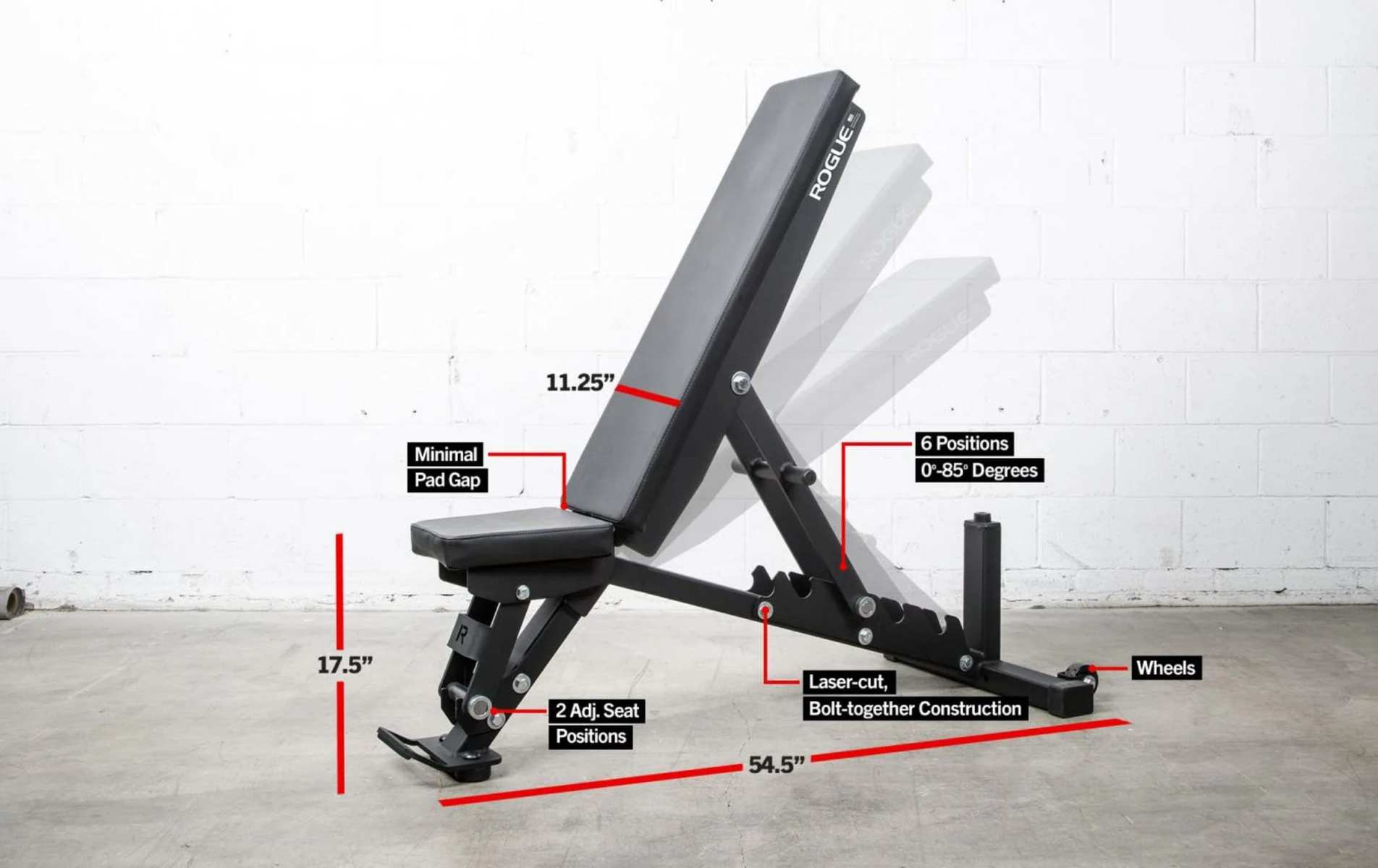 Rogue Adjustable Bench 3.0