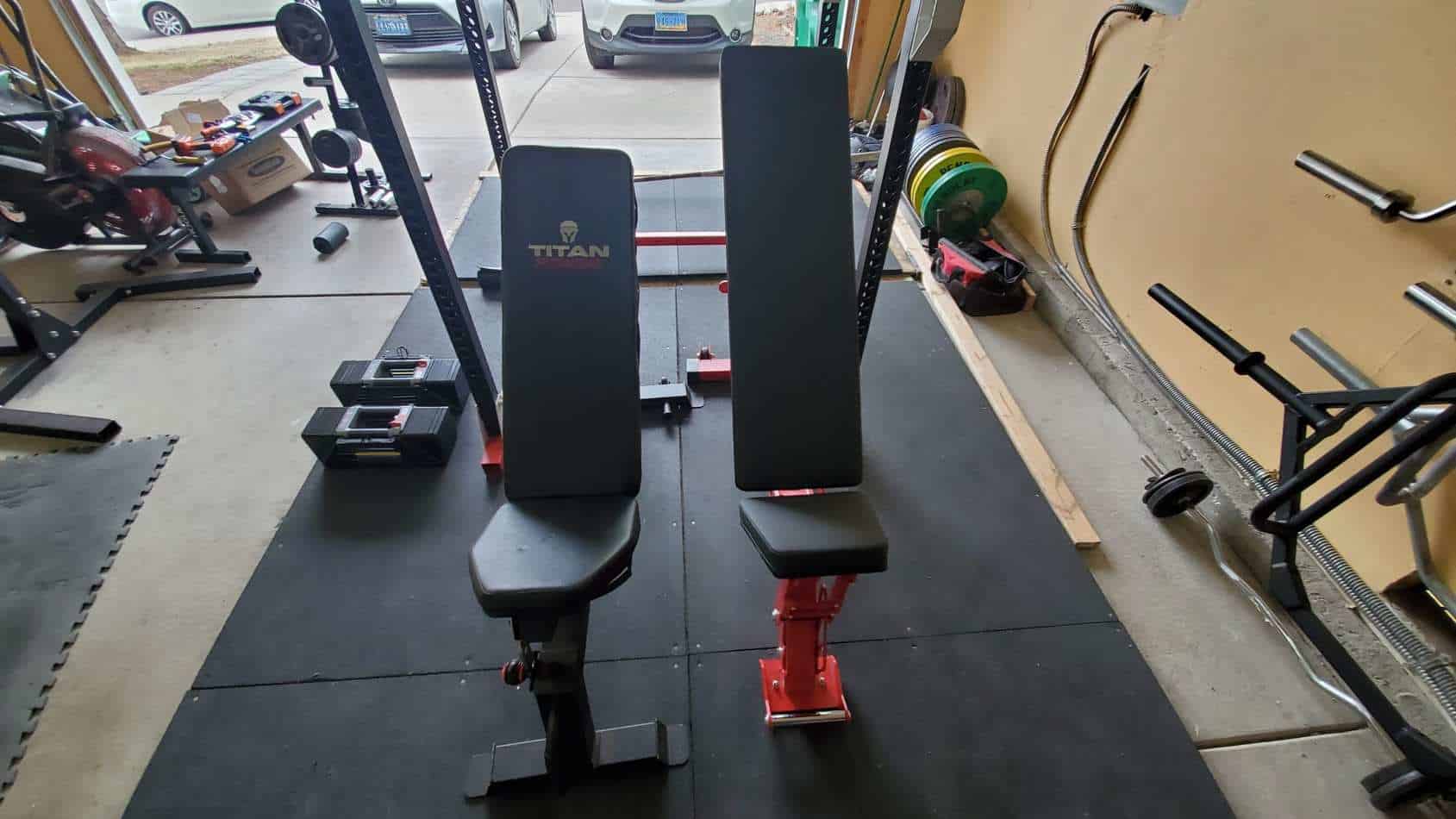 titan adjustable bench and rep fitness ab-5200 adjustable bench comparison