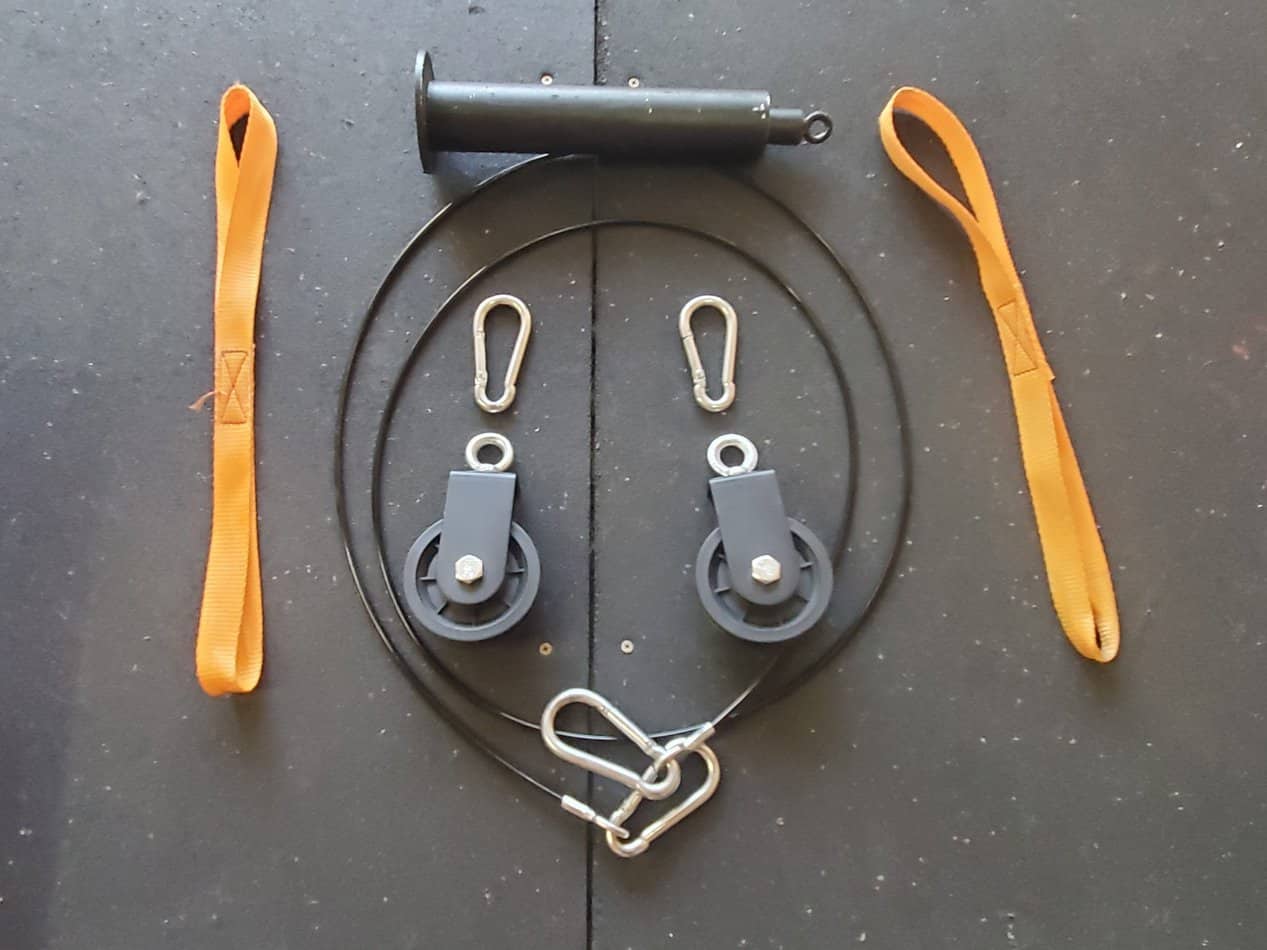 Homemade workout pulley discount system