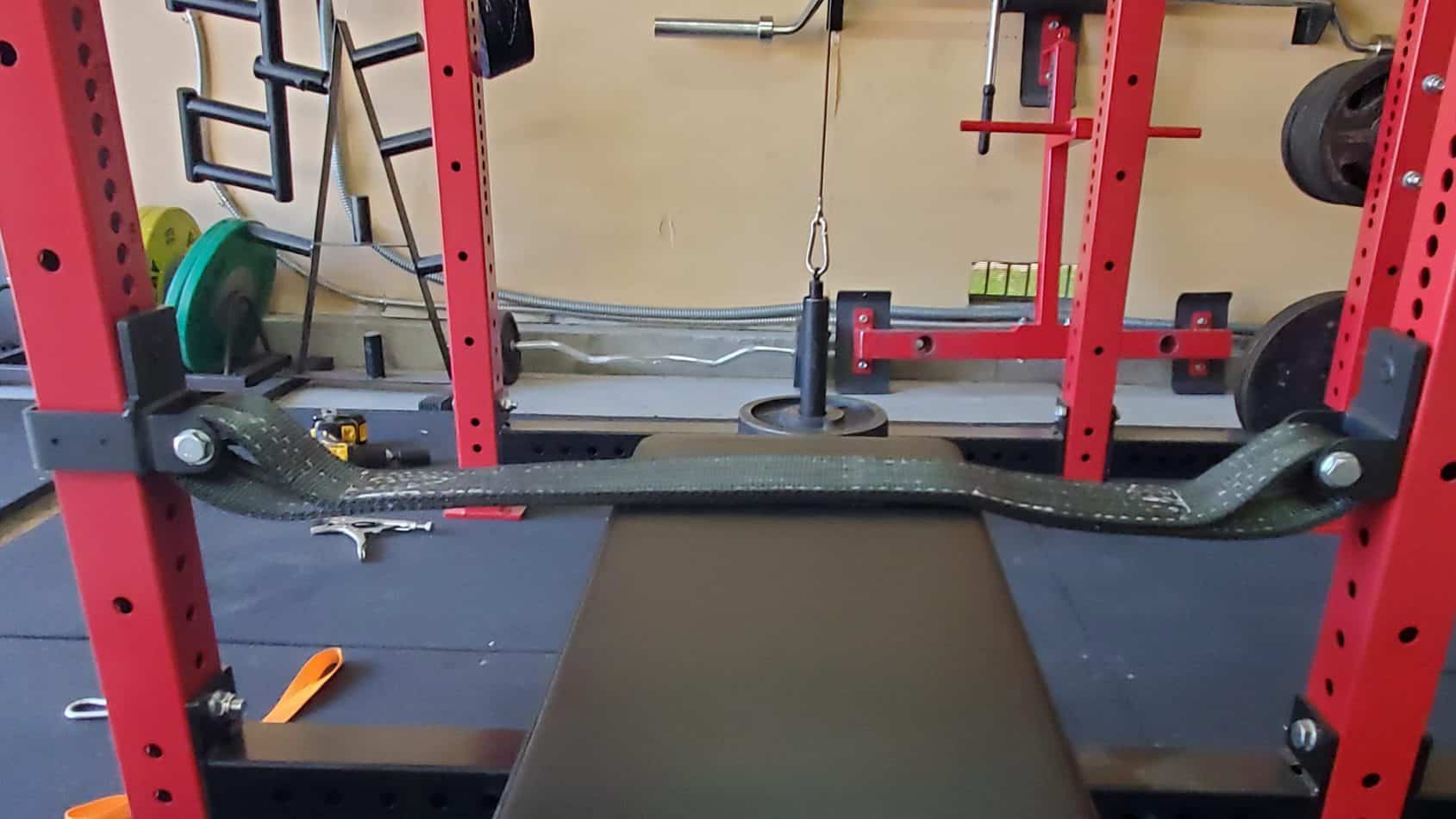 diy pulldown power rack safeties to brace against