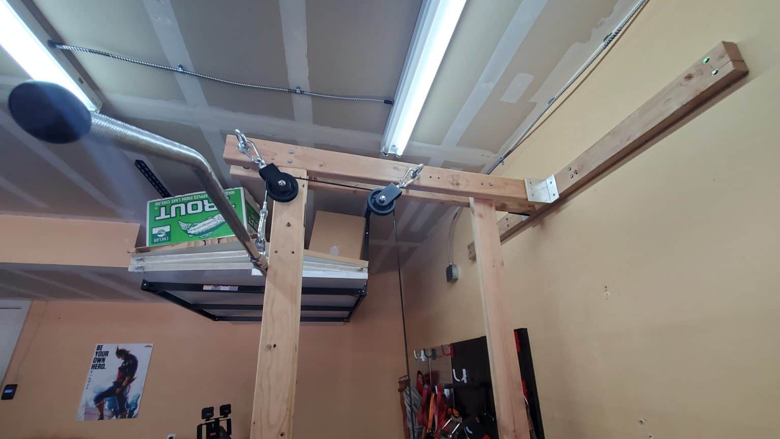 How To Build A DIY Pulley System For Your Home Gym Using A Power Rack