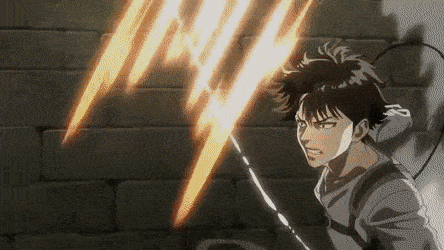 Levi being a badass and dodging tons of attacks while maintaining perfect hair.