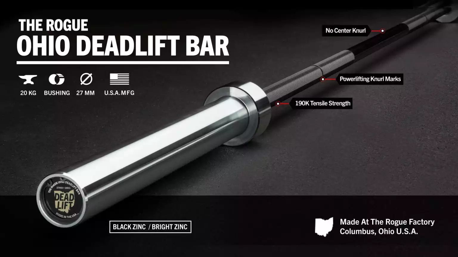 Rogue Ohio Deadlift Bar