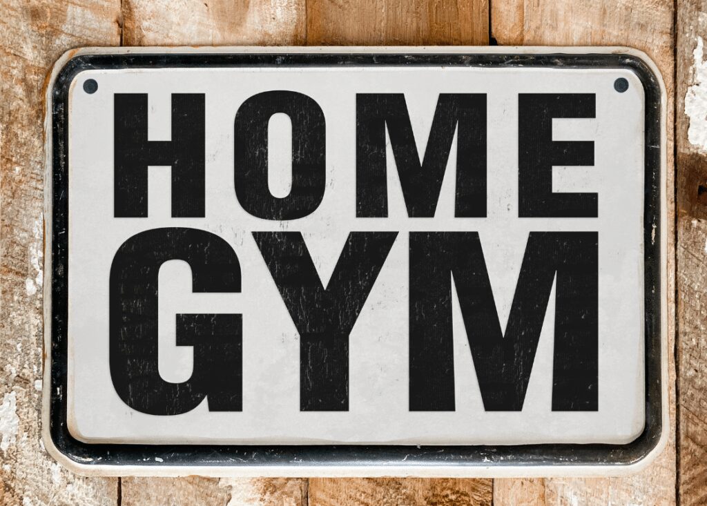 home gym sign