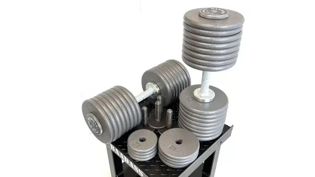 baadass adjustable dumbbells with the 5-170 lb set