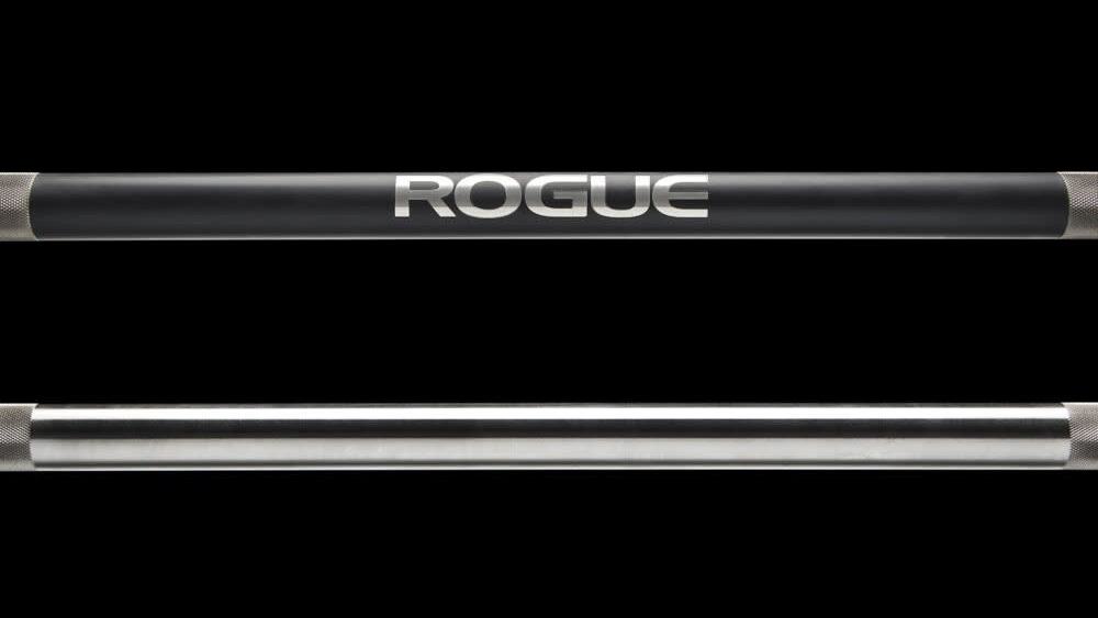 two different types of rogue bars without center knurling