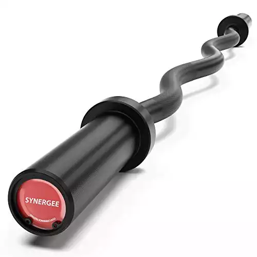 Synergee Commercial Olympic EZ Curl Bar