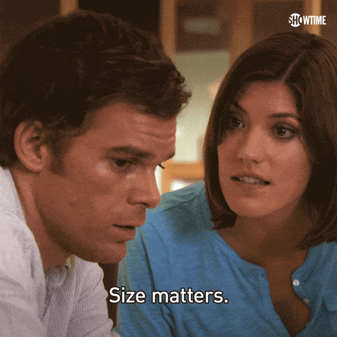 dexters sister telling him size matters