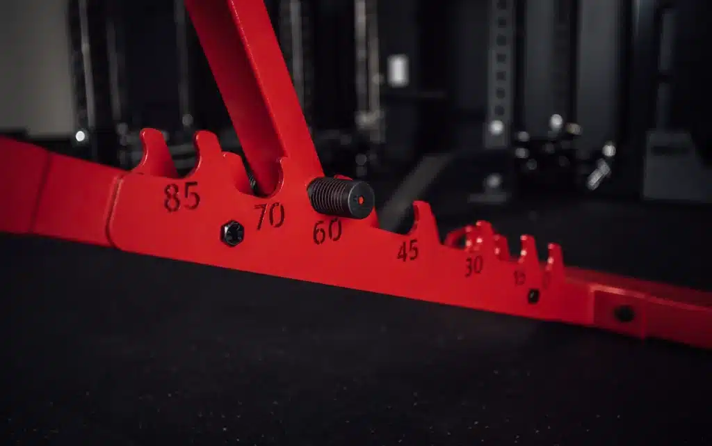 red adjustable bench ladder style adjustments