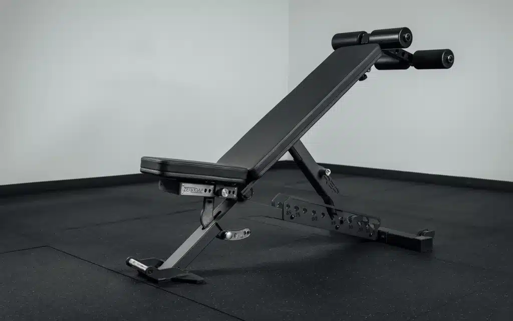 adjustable weight bench with leg rollers