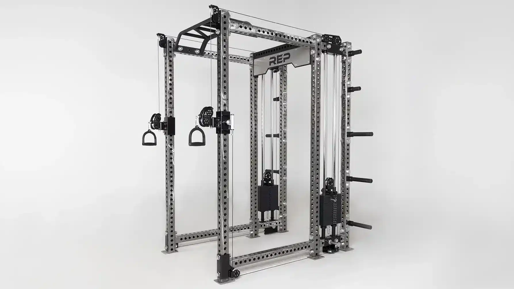 pr-4000 squat rack with cable systems built in