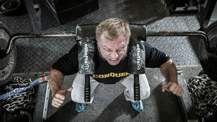 john meadows (RIP) doing a safety bar squat