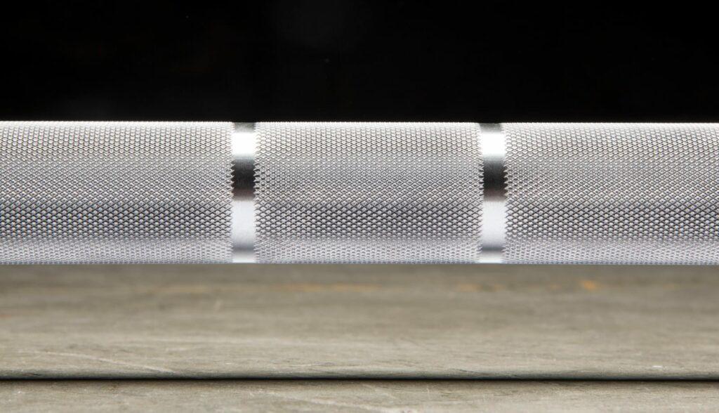 beautiful stainless steel knurling of the ohio bar