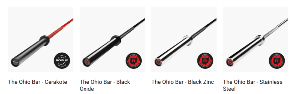 ohio bars various finish options