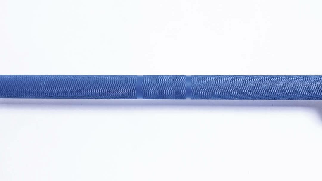 blue cerakote colored barbell