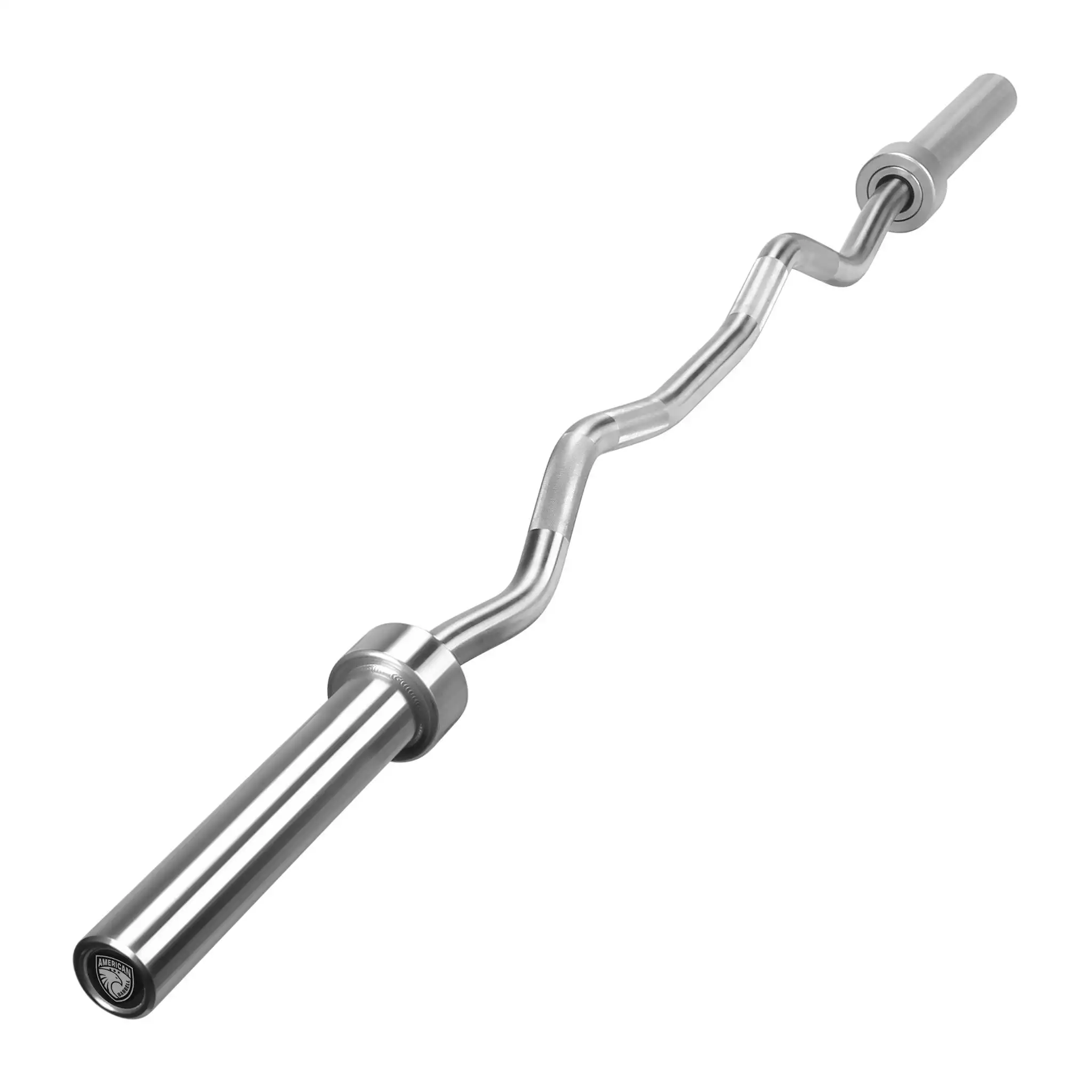 American Barbell Stainless Steel EZ Curl Gym Bar