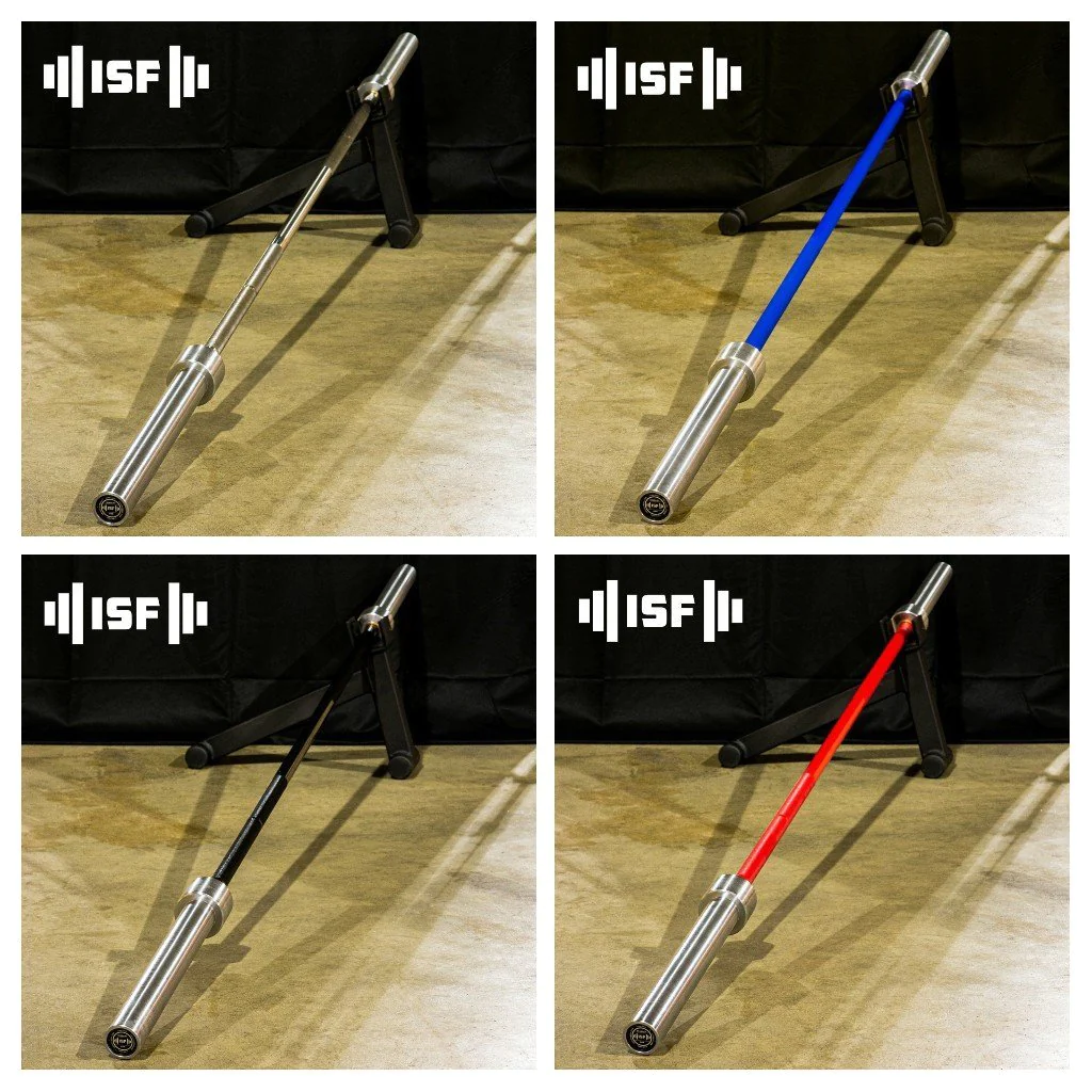 isf deadlift bars with cerakote colors
