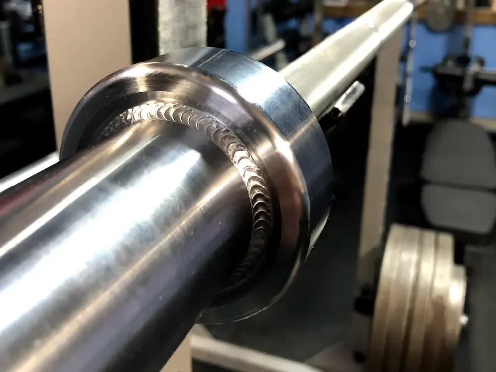 barbell beautiful welds on sleeves